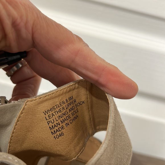 STEVE MADEN WHISTLER WOMEN WEDGE SANDAL TAUPE SIZE 8.5m - Picture 8 of 8